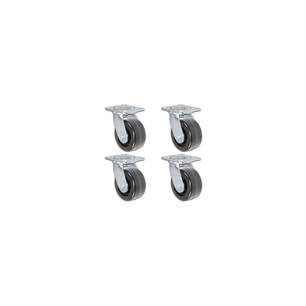 3-1/4"x2", Swivel Caster, Phenolic Wheel, 2,800 Lbs Capa, PK4